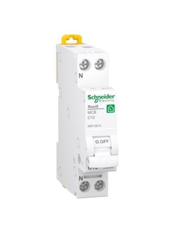 Schneider Electric Resi9 XP MCB/circuit breaker 1PN C-characteristic 10A 6kA 18mm