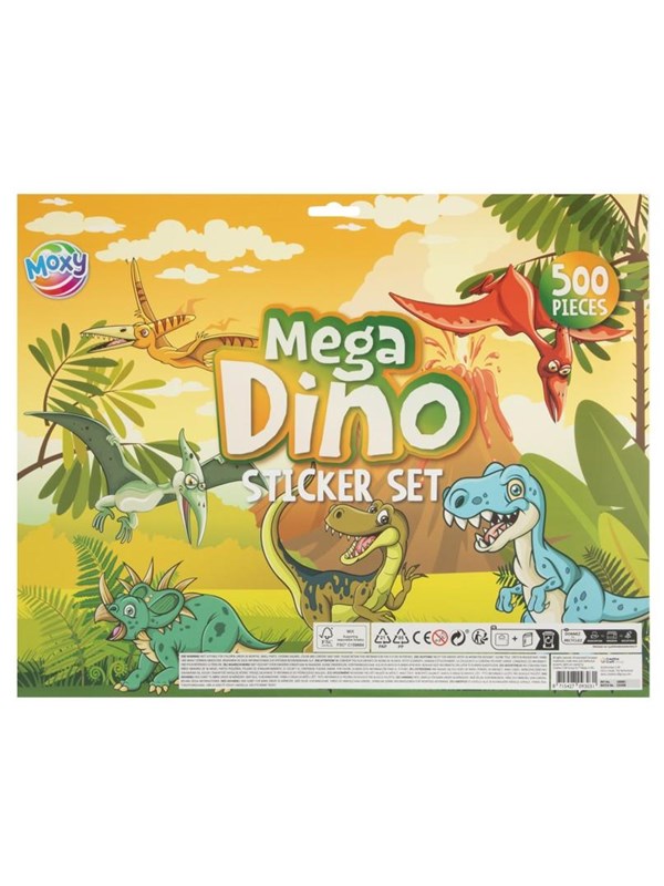 Creative Craft Group Moxy - Mega Sticker Set Dino (500 pcs)