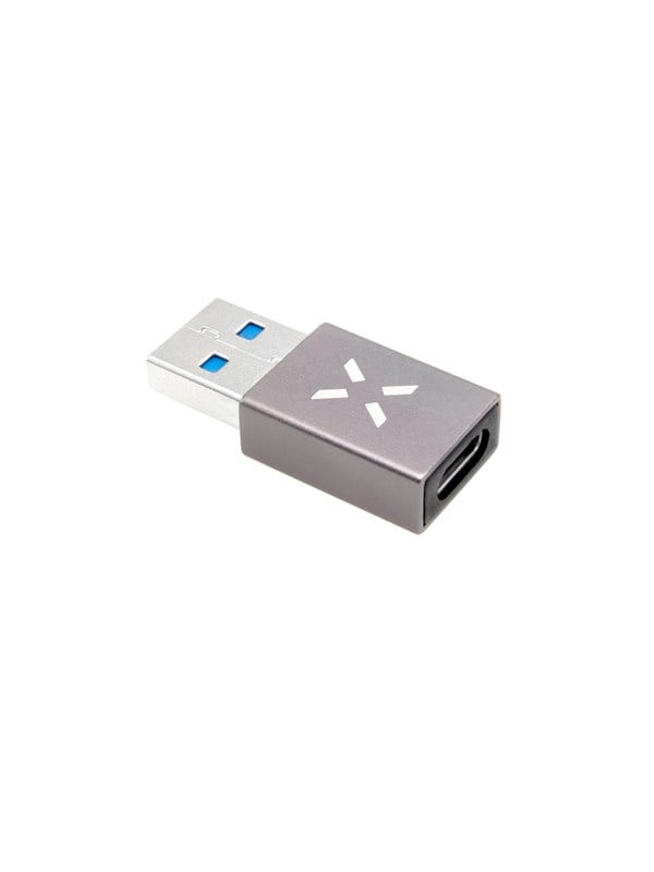 FIXED LINK USB-A Uros / USB-C Naaras adapteri Harmaa