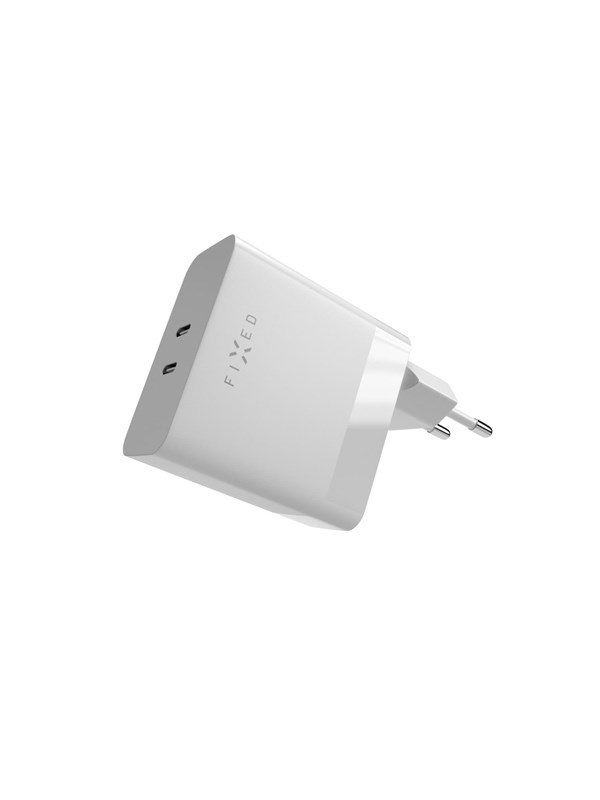 FIXED Supernopea Kotilaturi 65W 2xUSB-C PD 3.0 Valkoinen