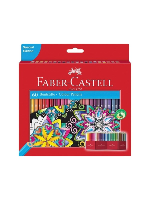Faber-Castell CASTLE Special Edition - värikynä - valikoituja kirkkaita värejä (60 kappaleen pakkaus)