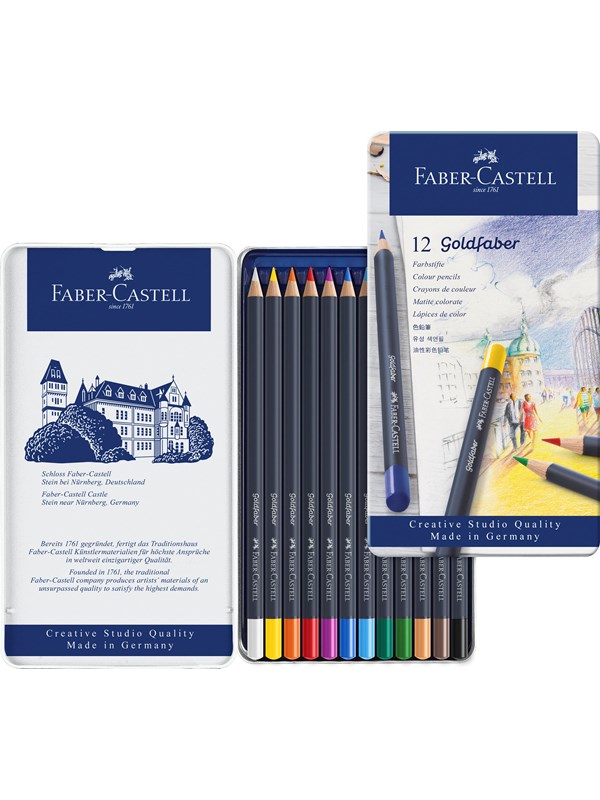 Faber-Castell Colour pencil Goldfaber tin of 12