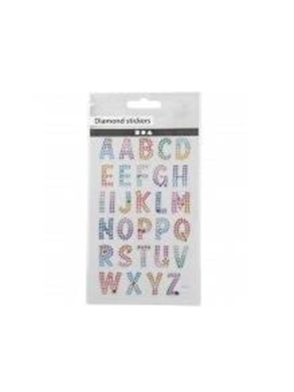 Creativ Company Diamond Stickers Alphabet 1 Sheet