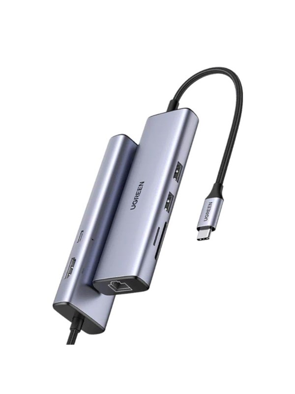 UGREEN 7-in-1 USB-C Hub - HDMI - Gray