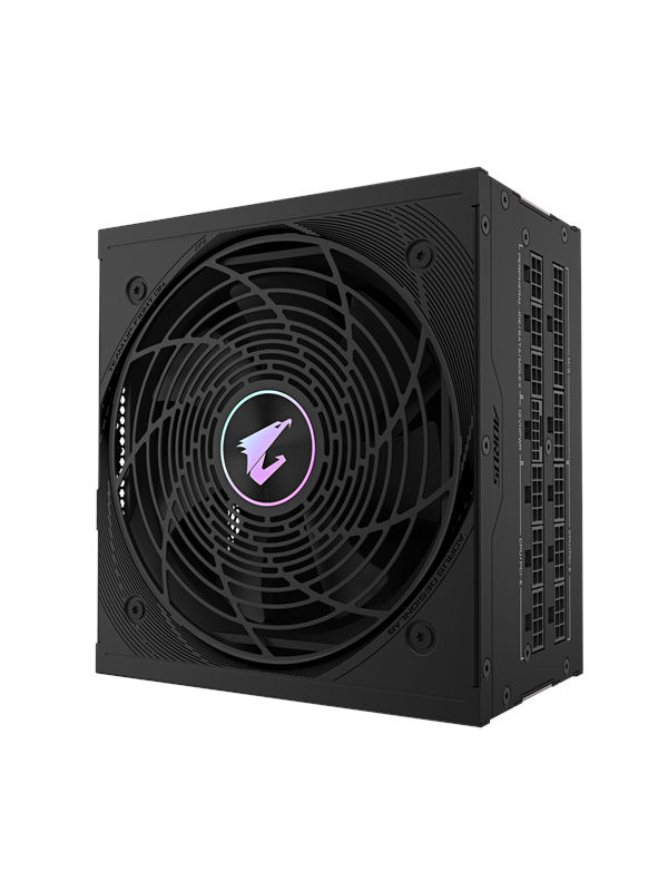 GIGABYTE AORUS ELITE P1000W Virtalähde - 1000 Watt - 120 mm - ATX 3.0 - 80 Plus Platina sertifioitu