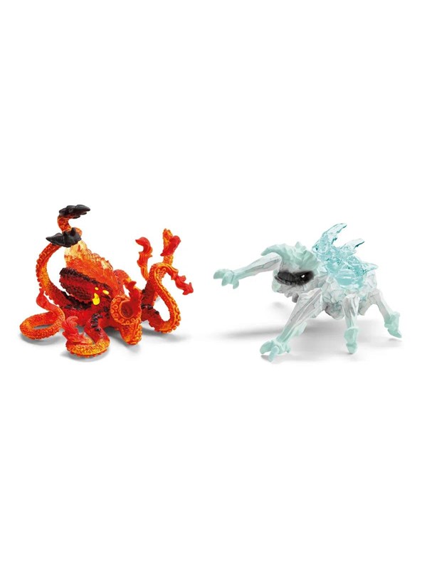 Schleich Jää ötökkä vs. Tuli Kraken
