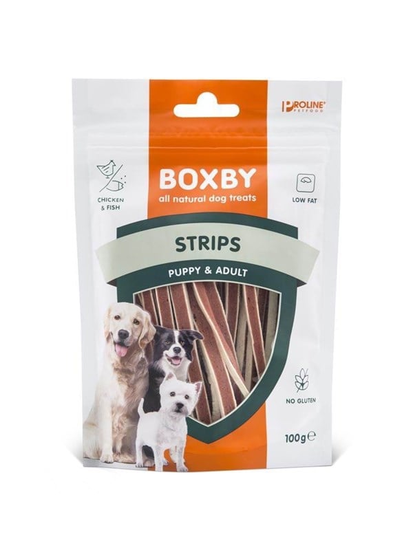 BOXBY Strips Fish&Chicken 100g. ks.
