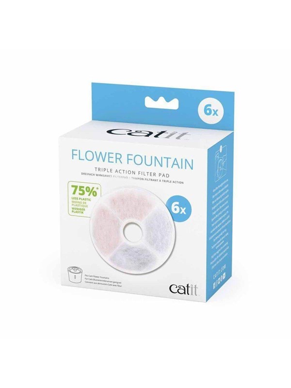 Catit 2.0 Filter t/Flower Fountain pack of 6 pcs.