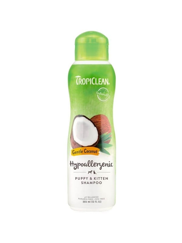 Tropiclean Gentle Coconut Hypoallergenic Shampoo Puppies & Kittens 355ml