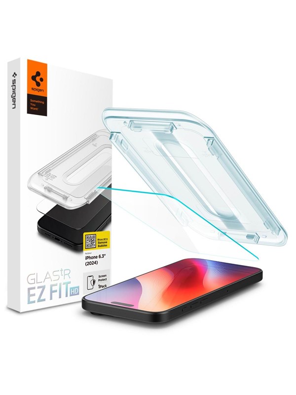 Spigen Glass tR EZ Fit HD 1 Pack - Transparency - iPhone 16 Pro