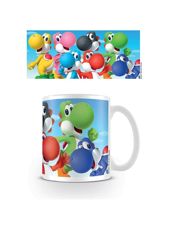 Pyramid - Super Mario (Yoshi"'S) 11Oz/315Ml White - Mukit