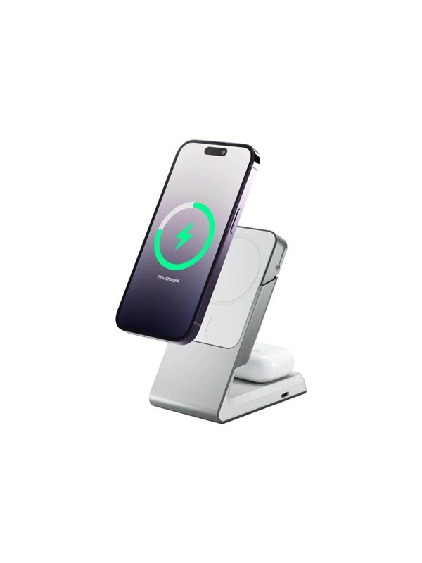 ALOGIC Matrix wireless charging stand - 2-in-1 - magnetic - 15 Watt
