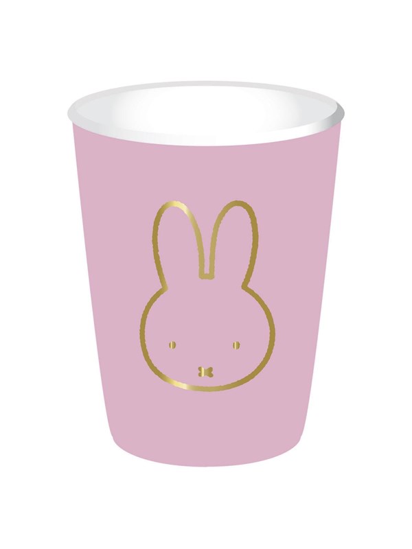 Haza Witbaard Cups Miffy Pink 8 pcs.