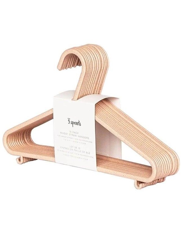 3 Sprouts - Hanger In Wheat Straw 15 pcs Rosa