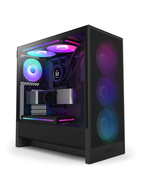 NZXT H5 Flow RGB (2024) - Kotelot - Miditower - Musta