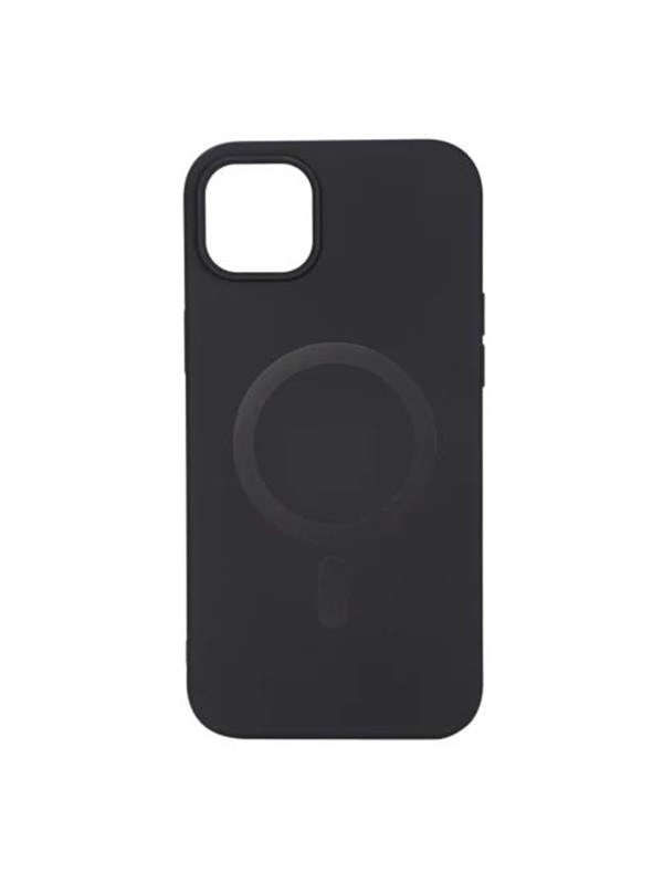Essentials iPhone 14 Plus Silicone Mag Back Cover - Black