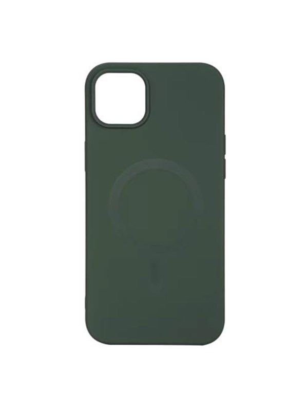 Essentials iPhone 14 Plus Silicone Mag Back Cover - Green