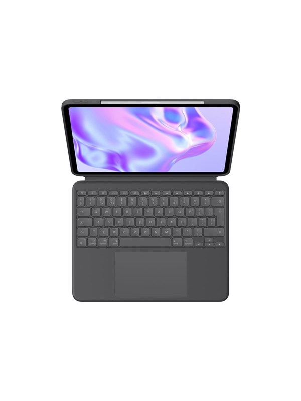 Logitech Combo Touch for iPad Pro 13" (M4) - Graphite - Näppäimistö & Foliosetti - Englanti (UK) - Harmaa