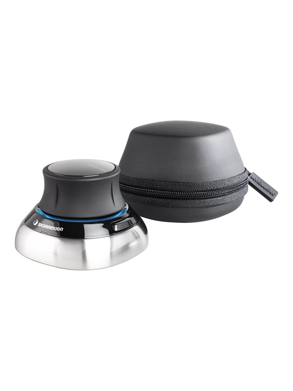 3Dconnexion SpaceMouse - 3D mouse - Bluetooth 2.4 GHz - 3D-hiiri - 2 painiketta - Hopea