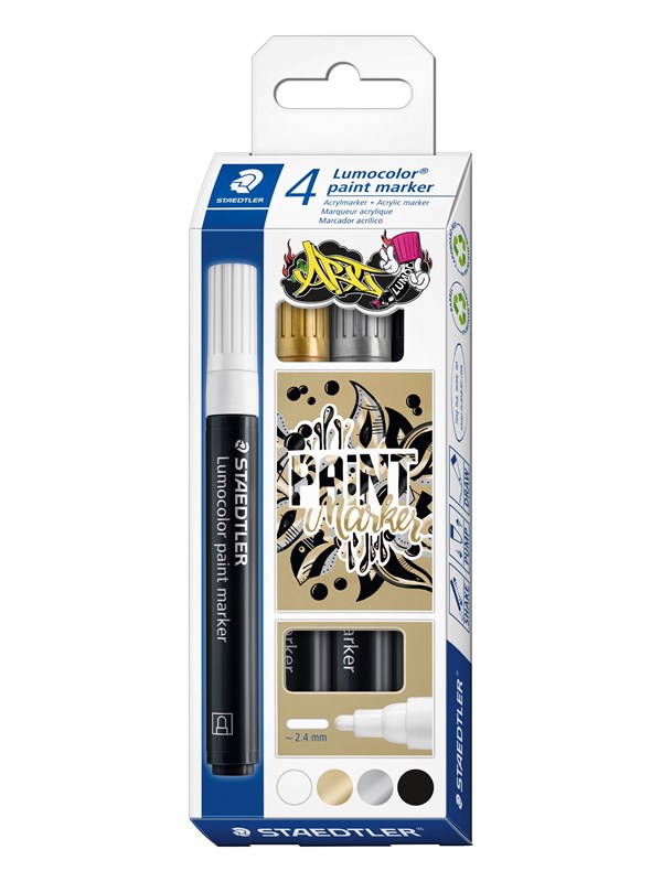 Staedtler Acrylic marker Lumocolor 4pcs