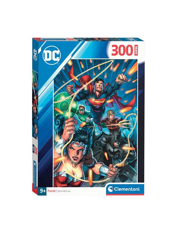 Clementoni Jigsaw Puzzle Super Color DC Comics Justice League 300pcs. Lattia