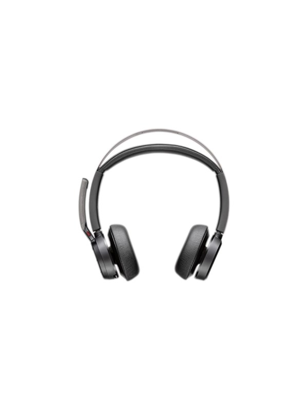 HP Poly Voyager Focus 2 -langaton kuulokemikrofoni + USB-C - USB-A -sovitin, musta