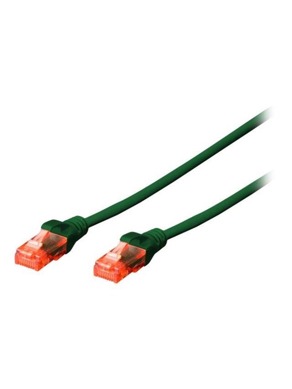 DIGITUS Professional patch cable - 5 m - green - Vihreä - 5m