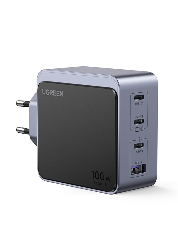 UGREEN Nexode S 100W 4-Port GaN PD Fast Charger (USB-A + 3x USB-C)
