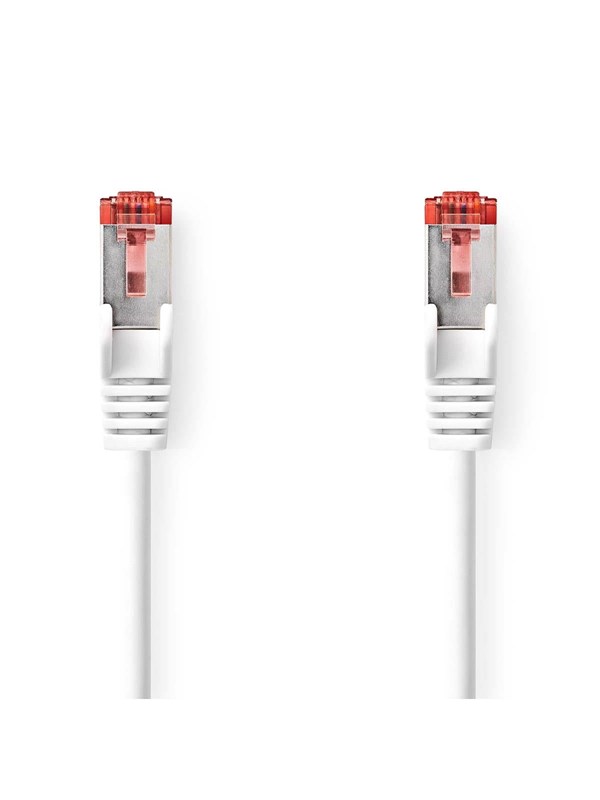Nedis CCGB85221WT05 networking cable - Valkoinen - 0.5m