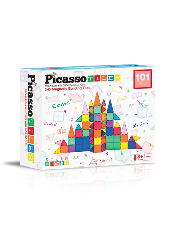 PicassoTiles Magneettiset Laatat setti 101 osaa
