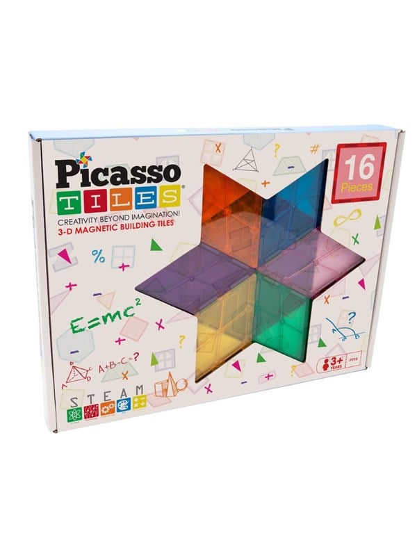 PicassoTiles 16-osainen Magneettiset Laatat setti
