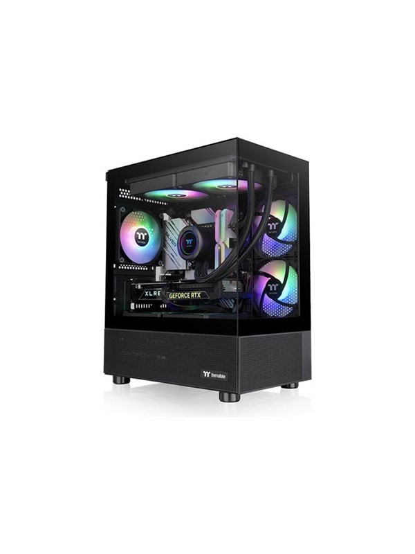 Thermaltake View 170 TG ARGB -micro-ATX-kotelo RGB-valaistuksella, musta