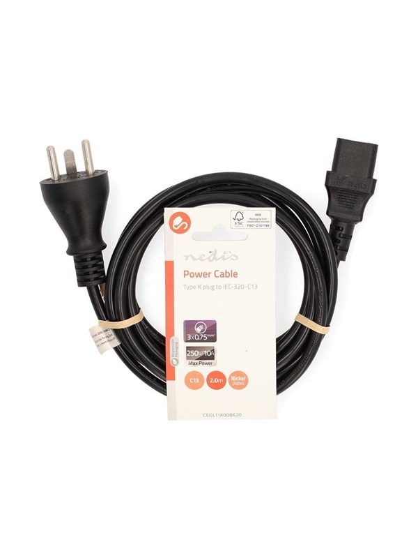 Nedis CEGL11400BK20 power cable