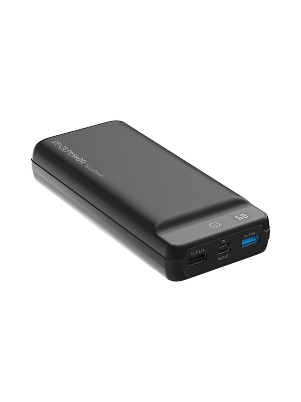 Ultron RealPower PB-30k PD Powerbank - musta - 30000 mAh