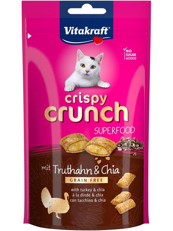 Vitakraft Crispy Crunch Superfood Kalkkunalla & Chiansiemenillä 60g