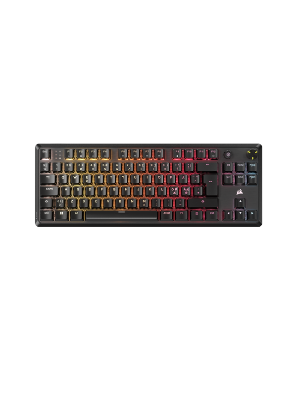 Corsair K70 Core TKL - Pelinäppäimistö - Pohjoismainen - Musta