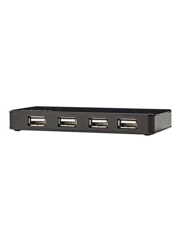 Nedis UHUBU2730BK - hub - 7 ports USB hub - 7 porttia - Musta