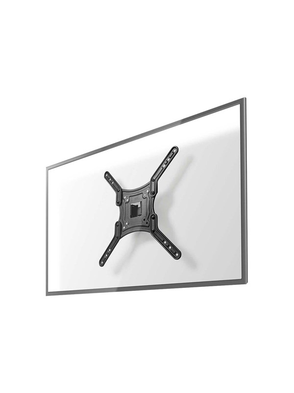 Nedis TVWM1330BK bracket - full-motion - for TV - black - Max 30 kg - recommended for 55""