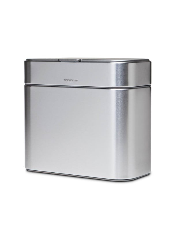 Simplehuman 4L kompostiastia, harjattua ruostumatonta terästä