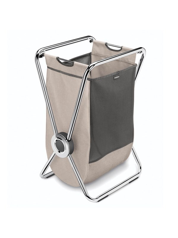 Simplehuman Yksittäinen X-kehyspyykkipussi, Kromi
