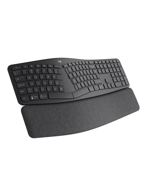 Logitech ERGO K860 Split Keyboard for Business - keyboard - QWERTZ - Swiss - graphite - Näppäimistö - Sveitsi - Musta