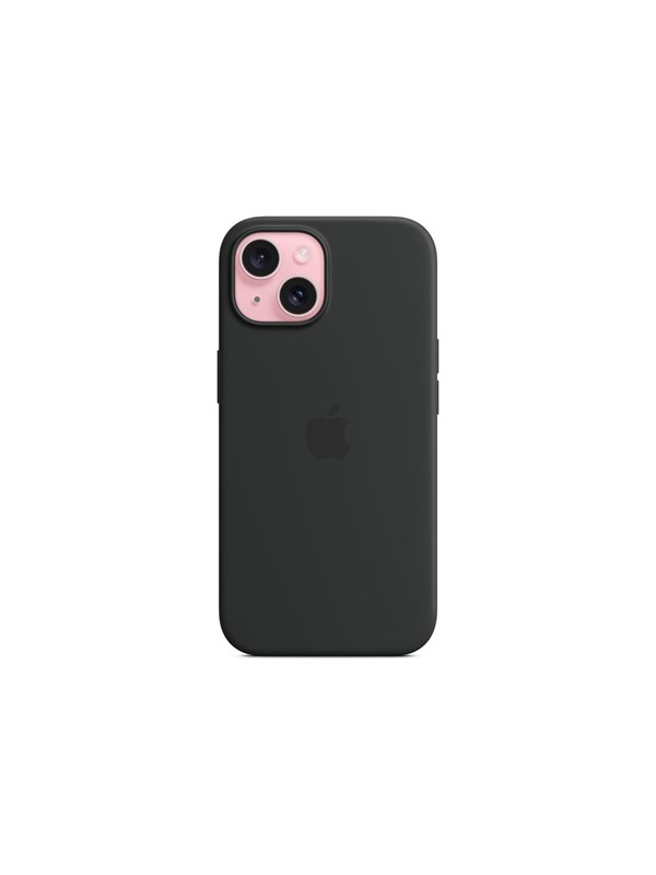 Apple iPhone 15 Silicone Case with MagSafe - Black