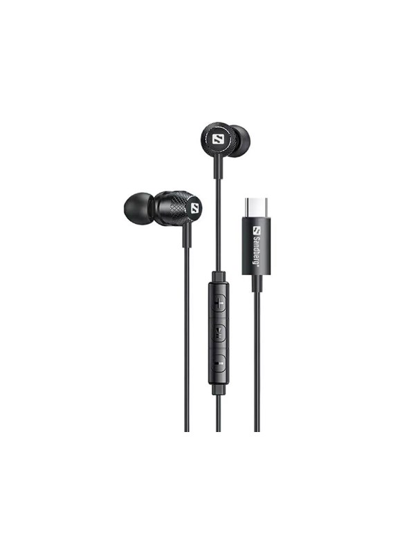 Sandberg USB-C/A In-Earset with Line-Mic