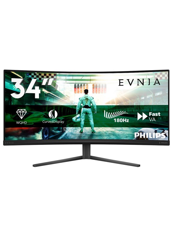 34" Philips Evnia 3000 - 3440x1440 (UWQHD) - 180Hz - VA