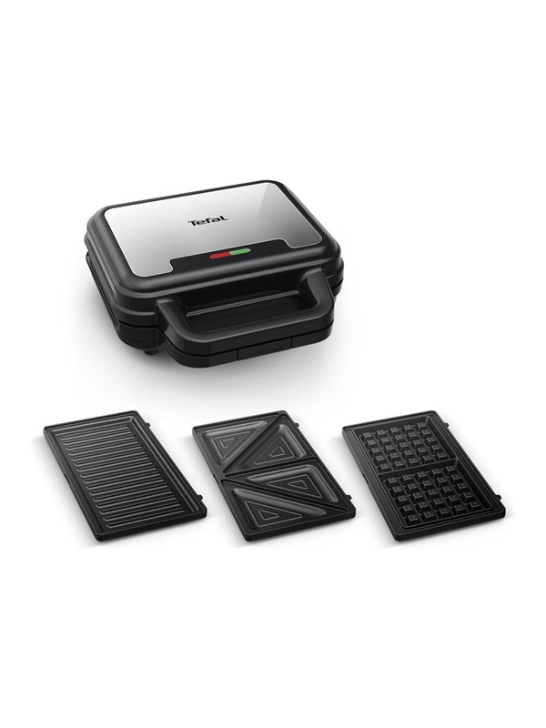 Tefal Ultra Compact SW383D10 - sandwich maker / waffle maker / panini - stainless steel