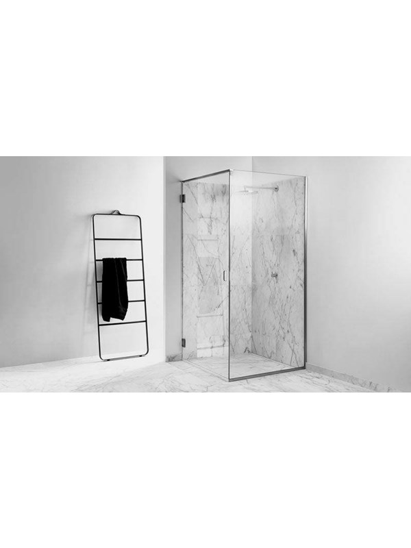 Unidrain GlassLine shower door, Transparent, 800 mm