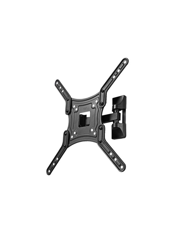 Nedis TVWM1430BK bracket - full-motion - for TV - black - Max 30 kg - recommended for 55""