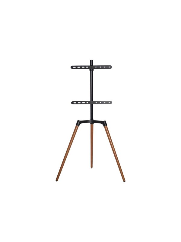 Nedis TVSM7060BK stand - tripod - for LCD TV - black beech - Max 35 kg - recommended for 65""