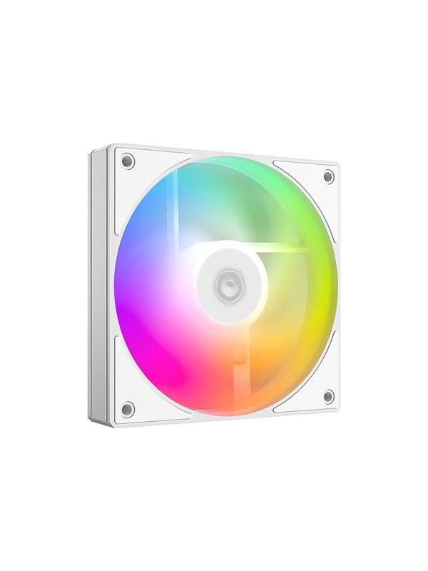 ID-Cooling AS-120-ARGB-W - Kotelotuuletin - 120mm - Valkoinen, RGB-valolla - 27 dBA