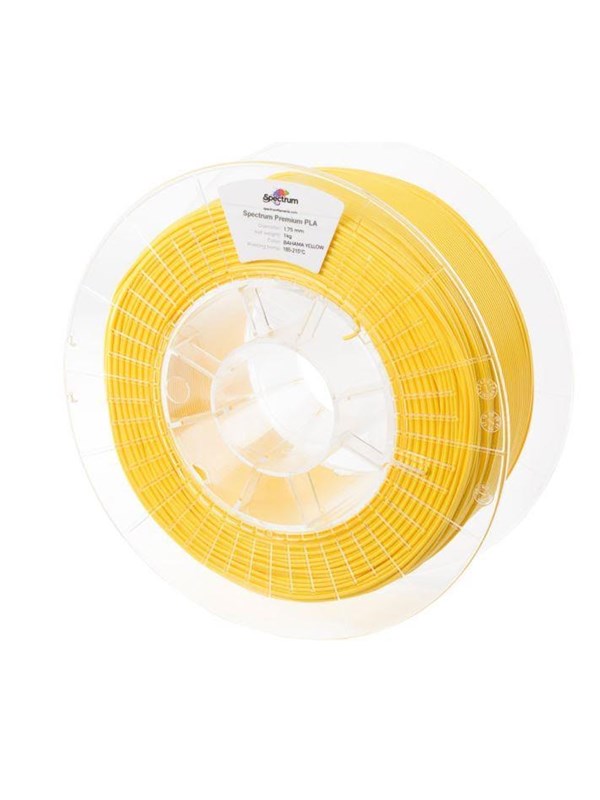 Spectrum 3D Filament / PLA Premium / ⌀ 1.75 mm / Bahama Yellow / 1 kg